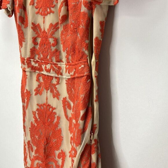 For Love and Lemons San Marcos Mini Backless Dress Red Short Sleeve Size S - Picture 13 of 16